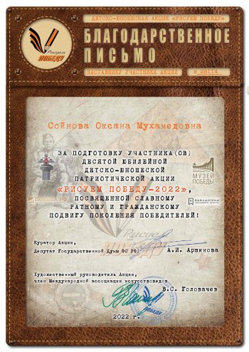 Акция "Рисуем Победу"